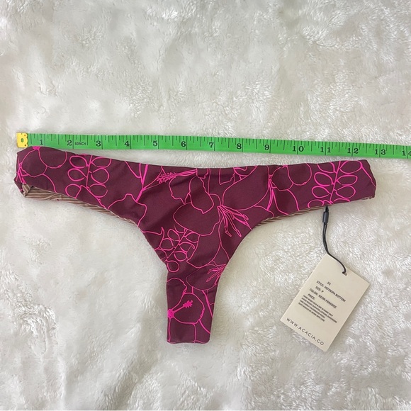 NWT Acacia Swimwear XS Neon Paradise Hookipa bikini bottoms - Picture 2 of 5